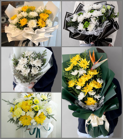 浙江省绍兴上虞区丰惠镇西南门村白事花束代送